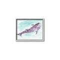 Picture of Purple Whale Friend _GroupedProduct_Rectangle_Landscape_Mini_ _GroupedProduct_Rectangle_Landscape_Canvas_Framed_