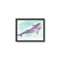Picture of Purple Whale Friend _GroupedProduct_Rectangle_Landscape_Mini_ _GroupedProduct_Rectangle_Landscape_Canvas_Framed_