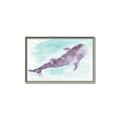 Picture of Purple Whale Friend _GroupedProduct_Rectangle_Landscape_Mini_ _GroupedProduct_Rectangle_Landscape_Canvas_Framed_