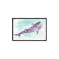 Picture of Purple Whale Friend _GroupedProduct_Rectangle_Landscape_Mini_ _GroupedProduct_Rectangle_Landscape_Canvas_Framed_