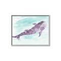 Picture of Purple Whale Friend _GroupedProduct_Rectangle_Landscape_Mini_ _GroupedProduct_Rectangle_Landscape_Canvas_Framed_