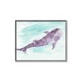 Picture of Purple Whale Friend _GroupedProduct_Rectangle_Landscape_Mini_ _GroupedProduct_Rectangle_Landscape_Canvas_Framed_