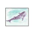 Picture of Purple Whale Friend _GroupedProduct_Rectangle_Landscape_Mini_ _GroupedProduct_Rectangle_Landscape_Canvas_Framed_