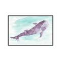 Picture of Purple Whale Friend _GroupedProduct_Rectangle_Landscape_Mini_ _GroupedProduct_Rectangle_Landscape_Canvas_Framed_