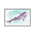 Picture of Purple Whale Friend _GroupedProduct_Rectangle_Landscape_Mini_ _GroupedProduct_Rectangle_Landscape_Canvas_Framed_