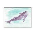 Picture of Purple Whale Friend _GroupedProduct_Rectangle_Landscape_Mini_ _GroupedProduct_Rectangle_Landscape_Canvas_Framed_