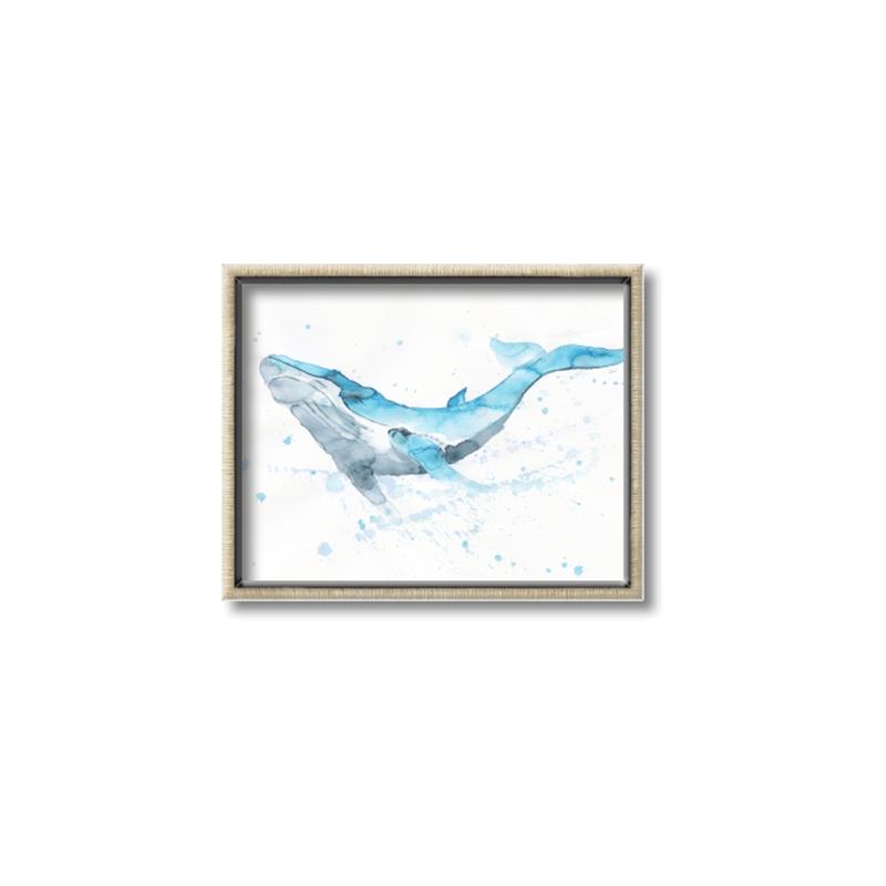 Picture of Blue Whale Friend  _GroupedProduct_Rectangle_Landscape_Mini_ _GroupedProduct_Rectangle_Landscape_Canvas_Framed_