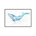 Picture of Blue Whale Friend  _GroupedProduct_Rectangle_Landscape_Mini_ _GroupedProduct_Rectangle_Landscape_Canvas_Framed_