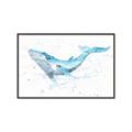 Picture of Blue Whale Friend  _GroupedProduct_Rectangle_Landscape_Mini_ _GroupedProduct_Rectangle_Landscape_Canvas_Framed_