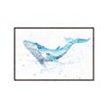 Picture of Blue Whale Friend  _GroupedProduct_Rectangle_Landscape_Mini_ _GroupedProduct_Rectangle_Landscape_Canvas_Framed_