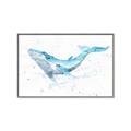 Picture of Blue Whale Friend  _GroupedProduct_Rectangle_Landscape_Mini_ _GroupedProduct_Rectangle_Landscape_Canvas_Framed_