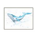 Picture of Blue Whale Friend  _GroupedProduct_Rectangle_Landscape_Mini_ _GroupedProduct_Rectangle_Landscape_Canvas_Framed_