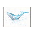 Picture of Blue Whale Friend  _GroupedProduct_Rectangle_Landscape_Mini_ _GroupedProduct_Rectangle_Landscape_Canvas_Framed_
