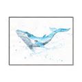 Picture of Blue Whale Friend  _GroupedProduct_Rectangle_Landscape_Mini_ _GroupedProduct_Rectangle_Landscape_Canvas_Framed_