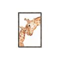 Picture of Mom and baby Giraffe _GroupedProduct_Rectangle_Portrait_Mini_ _GroupedProduct_Rectangle_Portrait_Canvas_Framed_