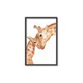 Picture of Mom and baby Giraffe _GroupedProduct_Rectangle_Portrait_Mini_ _GroupedProduct_Rectangle_Portrait_Canvas_Framed_