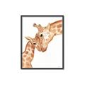 Picture of Mom and baby Giraffe _GroupedProduct_Rectangle_Portrait_Mini_ _GroupedProduct_Rectangle_Portrait_Canvas_Framed_