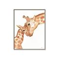 Picture of Mom and baby Giraffe _GroupedProduct_Rectangle_Portrait_Mini_ _GroupedProduct_Rectangle_Portrait_Canvas_Framed_