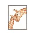 Picture of Mom and baby Giraffe _GroupedProduct_Rectangle_Portrait_Mini_ _GroupedProduct_Rectangle_Portrait_Canvas_Framed_