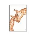 Picture of Mom and baby Giraffe _GroupedProduct_Rectangle_Portrait_Mini_ _GroupedProduct_Rectangle_Portrait_Canvas_Framed_