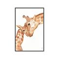 Picture of Mom and baby Giraffe _GroupedProduct_Rectangle_Portrait_Mini_ _GroupedProduct_Rectangle_Portrait_Canvas_Framed_