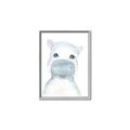 Picture of Halle Hippo _GroupedProduct_Rectangle_Portrait_Mini_ _GroupedProduct_Rectangle_Portrait_Canvas_Framed_