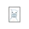 Picture of Halle Hippo _GroupedProduct_Rectangle_Portrait_Mini_ _GroupedProduct_Rectangle_Portrait_Canvas_Framed_