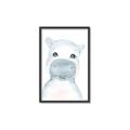 Picture of Halle Hippo _GroupedProduct_Rectangle_Portrait_Mini_ _GroupedProduct_Rectangle_Portrait_Canvas_Framed_