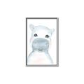 Picture of Halle Hippo _GroupedProduct_Rectangle_Portrait_Mini_ _GroupedProduct_Rectangle_Portrait_Canvas_Framed_
