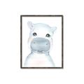 Picture of Halle Hippo _GroupedProduct_Rectangle_Portrait_Mini_ _GroupedProduct_Rectangle_Portrait_Canvas_Framed_