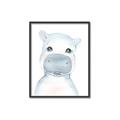 Picture of Halle Hippo _GroupedProduct_Rectangle_Portrait_Mini_ _GroupedProduct_Rectangle_Portrait_Canvas_Framed_