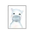 Picture of Halle Hippo _GroupedProduct_Rectangle_Portrait_Mini_ _GroupedProduct_Rectangle_Portrait_Canvas_Framed_