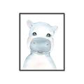 Picture of Halle Hippo _GroupedProduct_Rectangle_Portrait_Mini_ _GroupedProduct_Rectangle_Portrait_Canvas_Framed_