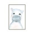 Picture of Halle Hippo _GroupedProduct_Rectangle_Portrait_Mini_ _GroupedProduct_Rectangle_Portrait_Canvas_Framed_
