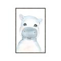 Picture of Halle Hippo _GroupedProduct_Rectangle_Portrait_Mini_ _GroupedProduct_Rectangle_Portrait_Canvas_Framed_
