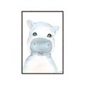Picture of Halle Hippo _GroupedProduct_Rectangle_Portrait_Mini_ _GroupedProduct_Rectangle_Portrait_Canvas_Framed_