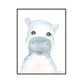 Picture of Halle Hippo _GroupedProduct_Rectangle_Portrait_Mini_ _GroupedProduct_Rectangle_Portrait_Canvas_Framed_