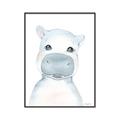 Picture of Halle Hippo _GroupedProduct_Rectangle_Portrait_Mini_ _GroupedProduct_Rectangle_Portrait_Canvas_Framed_