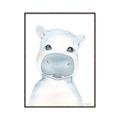 Picture of Halle Hippo _GroupedProduct_Rectangle_Portrait_Mini_ _GroupedProduct_Rectangle_Portrait_Canvas_Framed_