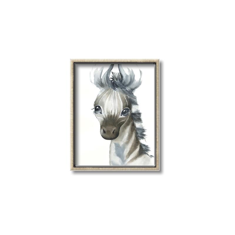 Picture of Nursery Zebra _GroupedProduct_Rectangle_Portrait_Mini_ _GroupedProduct_Rectangle_Portrait_Canvas_Framed_