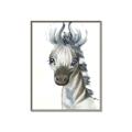 Picture of Nursery Zebra _GroupedProduct_Rectangle_Portrait_Mini_ _GroupedProduct_Rectangle_Portrait_Canvas_Framed_