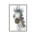 Picture of Nursery Zebra _GroupedProduct_Rectangle_Portrait_Mini_ _GroupedProduct_Rectangle_Portrait_Canvas_Framed_