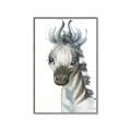 Picture of Nursery Zebra _GroupedProduct_Rectangle_Portrait_Mini_ _GroupedProduct_Rectangle_Portrait_Canvas_Framed_