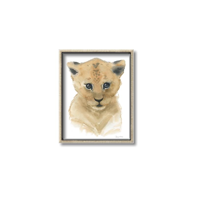 Picture of Lexie Lion _GroupedProduct_Rectangle_Portrait_Mini_ _GroupedProduct_Rectangle_Portrait_Canvas_Framed_