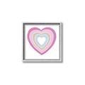Picture of Heart Rainbow II _GroupedProduct_Square_Mini_ _GroupedProduct_Square_Canvas_Framed_