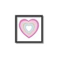 Picture of Heart Rainbow II _GroupedProduct_Square_Mini_ _GroupedProduct_Square_Canvas_Framed_
