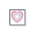 Picture of Heart Rainbow II _GroupedProduct_Square_Mini_ _GroupedProduct_Square_Canvas_Framed_