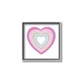 Picture of Heart Rainbow II _GroupedProduct_Square_Mini_ _GroupedProduct_Square_Canvas_Framed_
