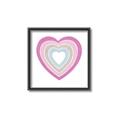 Picture of Heart Rainbow II _GroupedProduct_Square_Mini_ _GroupedProduct_Square_Canvas_Framed_