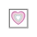 Picture of Heart Rainbow II _GroupedProduct_Square_Mini_ _GroupedProduct_Square_Canvas_Framed_